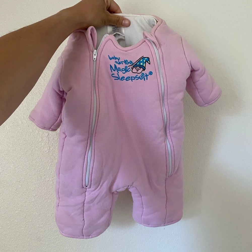 Baby Merlins Magic Sleep Suit Pink Size Large 6-9 months